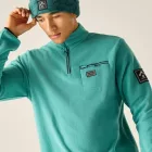 Dare2be Affinity Fleece Férfi polár pulóver zöld