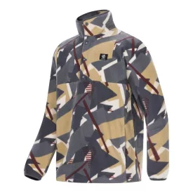Dare2be Mens Print Fleece Férfi polár felső szürke
