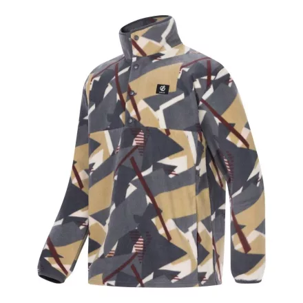 Dare2be Mens Print Fleece Férfi polár felső szürke