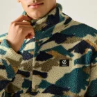 Dare2be Mens Print Fleece Férfi polár felső zöld