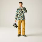 Dare2be Mens Print Fleece Férfi polár felső zöld