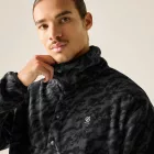 Dare2be Mens Print Fleece Férfi polár felső fekete