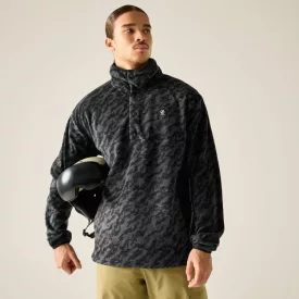 Dare2be Mens Print Fleece Férfi polár felső fekete