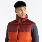 Dare2be City Gilet Férfi steppelt mellény narancs
