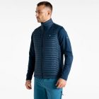 Dare2be DescendingIIGilet Férfi steppelt mellény kék