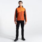 Dare2be Touring Jacket Férfi steppelt kabát narancs