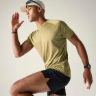 Dare2be Accelerate Tee Férfi gyorsan száradó felső  sárga