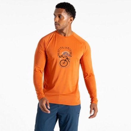 Dare2be Tech L/S II Tee Férfi gyorsan száradó póló narancs