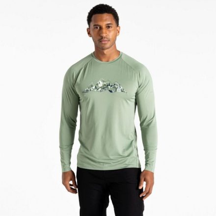 Dare2be Tech L/S II Tee Férfi gyorsan száradó póló zöld