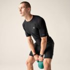 Dare2be Power Up Tee Férfi Hûsítő hatású, fényvisszaverő technikai felső zöld