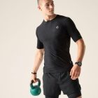 Dare2be Power Up Tee Férfi Hûsítő hatású, fényvisszaverő technikai felső zöld