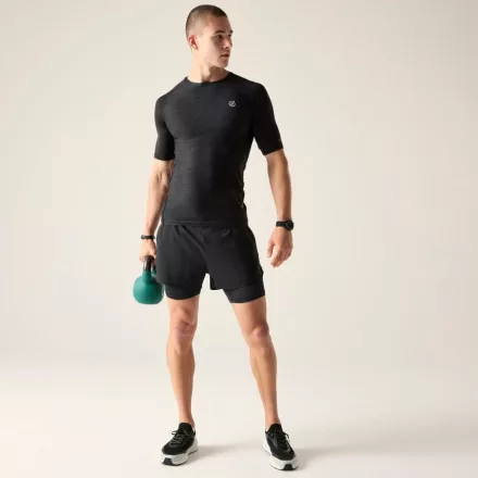 Dare2be Power Up Tee Férfi Hûsítő hatású, fényvisszaverő technikai felső zöld