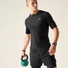 Dare2be Power Up Tee Férfi Hûsítő hatású, fényvisszaverő technikai felső zöld
