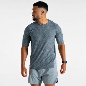   Dare2be Power Up Tee Férfi Hûsítő hatású, fényvisszaverő technikai felső kék