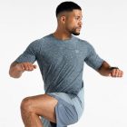 Dare2be Power Up Tee Férfi Hûsítő hatású, fényvisszaverő technikai felső kék