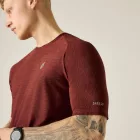 Dare2be Power Up Tee Férfi Hûsítő hatású, fényvisszaverő technikai felső bordó