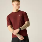 Dare2be Power Up Tee Férfi Hûsítő hatású, fényvisszaverő technikai felső bordó
