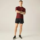 Dare2be Power Up Tee Férfi Hûsítő hatású, fényvisszaverő technikai felső bordó