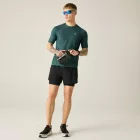Dare2be Power Up Tee Férfi Hûsítő hatású, fényvisszaverő technikai felső zöld