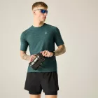 Dare2be Power Up Tee Férfi Hûsítő hatású, fényvisszaverő technikai felső zöld