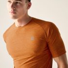 Dare2be Power Up Tee Férfi Hûsítő hatású, fényvisszaverő technikai felső narancs