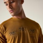 Dare2be Tech II Tee Férfi gyorsan száradó póló barna