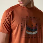 Dare2be Tech II Tee Férfi gyorsan száradó póló barna