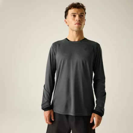 Dare2be Trkstnd Long Slv Férfi kerékpáros mez szürke