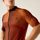 Dare2be Lgtng short slve Férfi kerékpáros mez barna