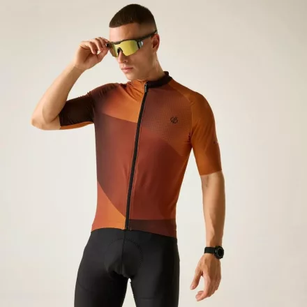 Dare2be Lgtng short slve Férfi kerékpáros mez barna