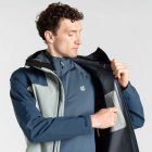 Dare2be Endurance Jacket Férfi 20.000 mm vízálló túra- esőkabát zöld