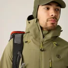 Dare2be Torrek III Jacket Férfi esőkabát 35000 mm vízálló zöld