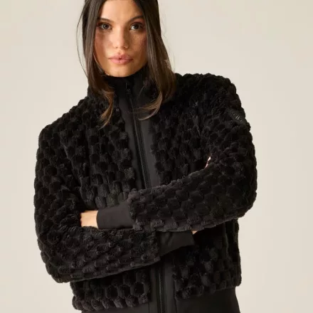 Dare2be Glitz Midlayer Női teddy polár felső fekete