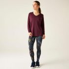 Dare2be Discern Tee női gyorsan száradó felső bordó