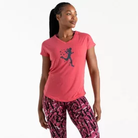   Dare2be Calm Tee Női gyorsan száradó póló rózsaszín/korall/pink
