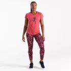Dare2be Calm Tee Női gyorsan száradó póló rózsaszín/korall/pink