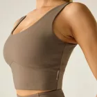 Dare2be Refresh Crop Tank Női fitnesz top barna