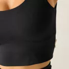 Dare2be Refresh Crop Tank Női fitnesz top fekete