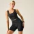 Dare2be Refresh Crop Tank Női fitnesz top fekete