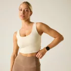 Dare2be Refresh Crop Tank Női fitnesz top sárga