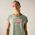 Dare2be Serenity Tee Női gyorsan száradó póló zöld