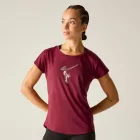 Dare2be Serenity Tee Női gyorsan száradó póló bordó