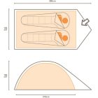 Regatta ZeeFest 2 Tent 2 személyes sátor kék