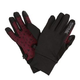 Regatta Grippy Gloves II Gyerek vékony kesztyû fekete