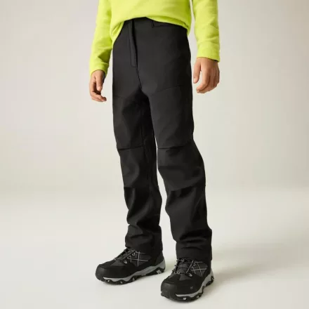 Regatta Kd Unisex SS Trs Gyerek softshell nadrág fekete