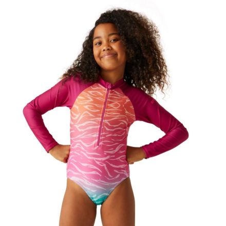 Regatta Kids L/S SwimSuit Gyerek fürdőruha napvédelem színes