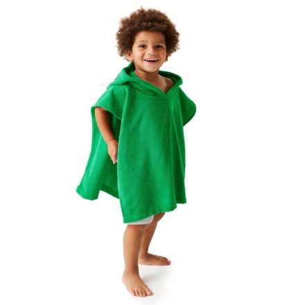Regatta Animal Towel Robe Gyerek frotir poncho zöld