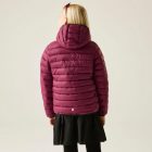 Regatta JnrHoodedMarizion Gyerek könnyû steppelt kabát bordó