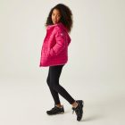 Regatta JnrHoodHillpackII Gyerek könnyû steppelt kabát piros