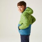 Regatta JnrHoodHillpackII Gyerek könnyû steppelt kabát zöld